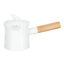 Ceramic Milk Pan Enamel Saucepan 300ml White