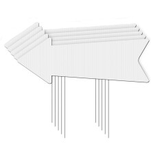 Gardenne Blank Directional Yard Signs 1 or 5 pcs