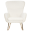 Beliani Rocking Chair ANASET Boucle White 3