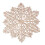 Snowflake placemats silver round vinyl 12 inches 1