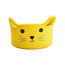 Cute Animal Storage Basket Cotton Rope Hamper 8.3x4.7 inches