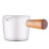 Milk Pan Non-Stick Mini Saucepan with Wooden Handle 1 Quart 1