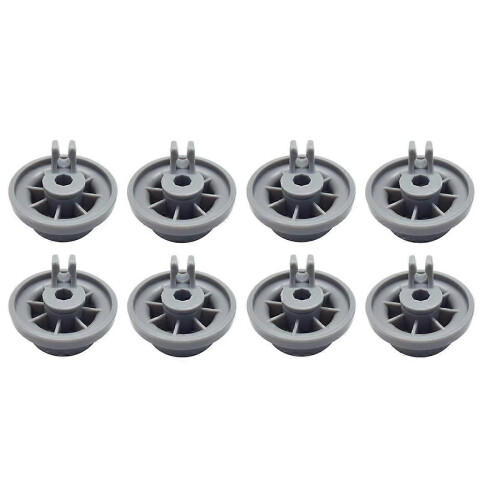 Dishwasher Rack Wheels Replacement 8-Pack, Compatible with Bosch Siemens NEFF, Lower Rack Rollers for Smooth Gliding
