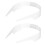 Collar Stays, 2-Pack White Plastic Supports for Shirt Collars, Prevents Collar Drooping and Folding 1
