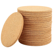 Cork Drink Coasters, Absorbent and Heat Resistant, Set of 20 for Home and Bar Use