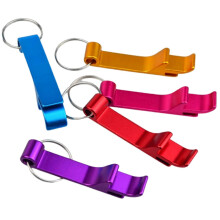 Apribottiglie in metallo, portachiavi in lega di alluminio, set da 100 pezzi in 8 colori, portatile per casa e viaggi.