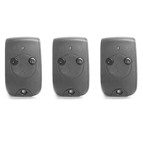 Garage Door Remote Control 3-Pack, Compatible with 2 RTS/4 RTS Receivers, ABS Material