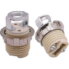 G9 Lamp Holder, Compatible with G9 Bulbs, 4-Pack Ceramic Base, 35mm Height, 21mm Thread, High Temperature Resistant