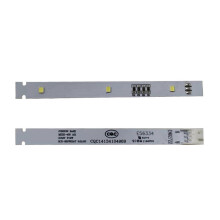 Scheda LED di ricambio per frigorifero compatibile con BCD-450W CQC14134104969 E56334, ABS 11,5 cm per illuminazione interna del congelatore