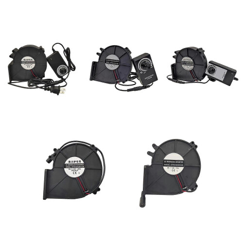 Blower Fan with Speed Controller Compatible with Xbox, 12V DC 38.5CFM for Cooling Green Tent BBQ