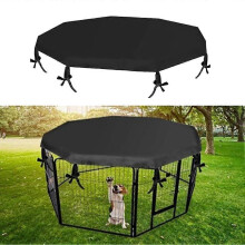 Copertura impermeabile per box cani, tessuto Oxford 420D con protezione UV, compatibile recinti ottagonali