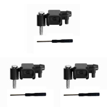 Lot de 3 buses de rechange compatibles avec les aspirateurs robots iRobot Braava Jet séries M6 240, 241 et 244, noires, avec 3 tournevis.