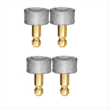 Set van 4 vervangende diamantslijpkoppen voor hondennagelslijpers, compatibel met de meeste hondennagelslijpers met een massief messing as.