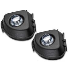 2 Pack Blender Replacement Lids compatible with Vitamix 32Oz and 48Oz Advance Containers, Black Plastic with Removable Stopper for Quiet One VM0145