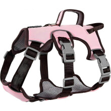 Escape-Proof Dog Harness with Padded Handle, Reflective, Adjustable Fit for Small Medium Dogs