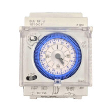 Analoge mechanische tijdschakelaar SUL181D 24-uurs programmeerbaar 16A 250VAC DIN-rail voor thuisgebruik en industriële toepassingen