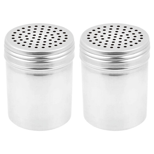 Dredge Shaker Rustfrit Stål 10oz Sæt med 2