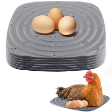 8 Pack Washable Reusable Chicken Nesting Pads Grey Sponge Waterproof Tear Resistant for Coop Nest Boxes Egg Protection