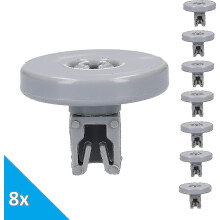 Ruote per cestello inferiore lavastoviglie, 8 pezzi, compatibili con AEG Electrolux 50286965004 502869500/4, set di ruote di ricambio