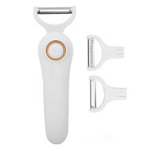 Electric Peeler Handheld USB Rechargeable with 3 Cutter Heads for Fruits and Vegetables
