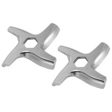 Meat Grinder Blades 5 Pack Stainless Steel Silver 3.3cm Width 0.9cm Internal Diameter compatible with MF155 MFW MUM HR Series Meat Grinders