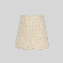 Stoffen lampenkap beige met clipsluiting voor E14-lampen, voorkomt verblinding en insectencontact voor kroonluchters en wandlampen