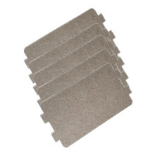 5 Pcs Universal Microwave Oven Mica Repair Plates 10.7x6.4cm 0.4mm Heat Resistant Insulating Sheets for Toaster Hair Dryer Warmers
