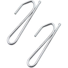 Metal Curtain Hooks 30 Pieces 6.2cm Long Alloy Electroplated Burr Free for Window Door Shower Curtains Fits Header Strip Track Gliders Rod Rings