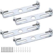4 Pcs Ceiling Light Fixture Bracket 110mm Metal Plated, 5kg Load Capacity for 110-130mm Chandeliers Pendant Lights Home Office