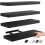Black Floating Shelves for Wall Decor Modern 3-Pack 1