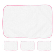 Ironing Press Pads 4 Pack Pink Mesh Fabric High Temperature Insulated 90x40cm for Shirts Pants Dresses Garments Ironing