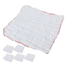 6 Pcs Muslin Dish Cloths 12 Layer Thick Cotton Absorbent Non Scratch Kitchen Cleaning Towels for Cookware Glass Countertops