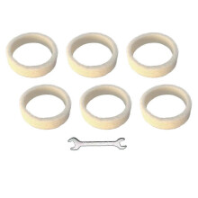 Kit di ricambio 6 guarnizioni feltro compatibile con macinacaffè espresso Breville BES870 BES878 BES880 BES980 BCG820