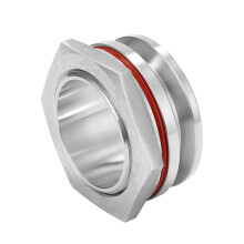 1,5" TC 304 Edelstahl-Schließwand für Braukessel (schweißfrei), 35,1 mm Innendurchmesser, für Braukessel ab 12 Zoll, kein Schweißen erforderlich