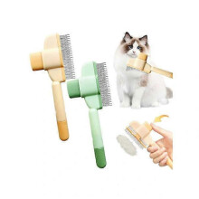 Fellblitz Zelfreinigende Huisdierborstel YC1 Groen voor Kortharige Katten en Honden, Verwijderd Losse Haren en Klitten