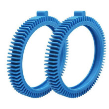 Kit de 2 Neumáticos Delanteros Compatible con Hayward Phoenix 896584000-143, Azul, 6" DI, 7.5" DE, Antienganche