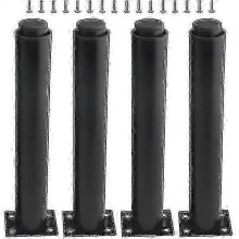 Verstelbare, zware metalen meubelpoten set van 4, zwart, 25-42 cm, voor tafels, bedden, banken, kasten, salontafels, bedframes