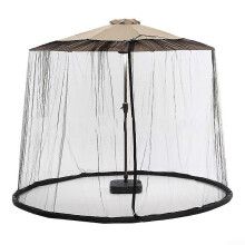 Outdoor Parasol Net 300x230cm UV Protection Breathable Heavy Duty Polyester Patio Umbrella Cover for Garden Use