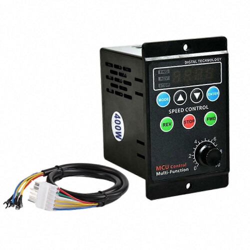 AC 220V Motor Speed Controller Switch 400W Digital Display MCU Control Blocking Protection Slow Acceleration Deceleration 90-1400RPM