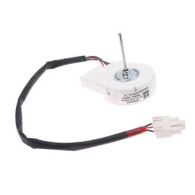 Motore della ventola dell'evaporatore del frigorifero di ricambio compatibile con Midea 50240401000K DC 12V 4.5W Bianco PP Metallo 7.65x2.5cm