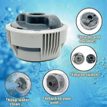 Dispensador de productos químicos compatible con Chemconnect P05345 P03821 para jacuzzis Lay-Z-Spas Airjet 2023, plástico, flujo ajustable.