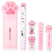 Zestaw papeterii Kawaii Cat 6 elementów