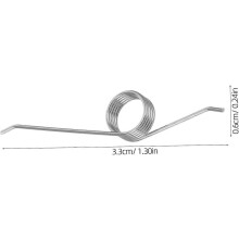 4 Stück Ersatz-Torsionsfedern für Mülltonnendeckel aus Edelstahl (0,8 mm, 150) zur Reparatur von Abfalleimern per Hand- oder Fußpedal.