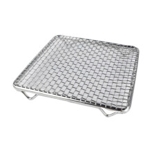 Stalowy kwadratowy ruszt grillowy 13 cm do odprowadzania tłuszczu i równomiernego grillowania w piekarniku