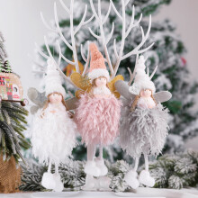 Yesbay Plush Angel Doll Hanging Decoration White
