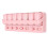 Rosa 7-Tage-Tabletten-Organizer 1,5 cm 7 Fächer 5