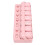 Rosa 7-Tage-Tabletten-Organizer 1,5 cm 7 Fächer 10