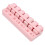 Rosa 7-Tage-Tabletten-Organizer 1,5 cm 7 Fächer 11