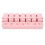 Rosa 7-Tage-Tabletten-Organizer 1,5 cm 7 Fächer 15