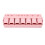 Rosa 7-Tage-Tabletten-Organizer 1,5 cm 7 Fächer 16